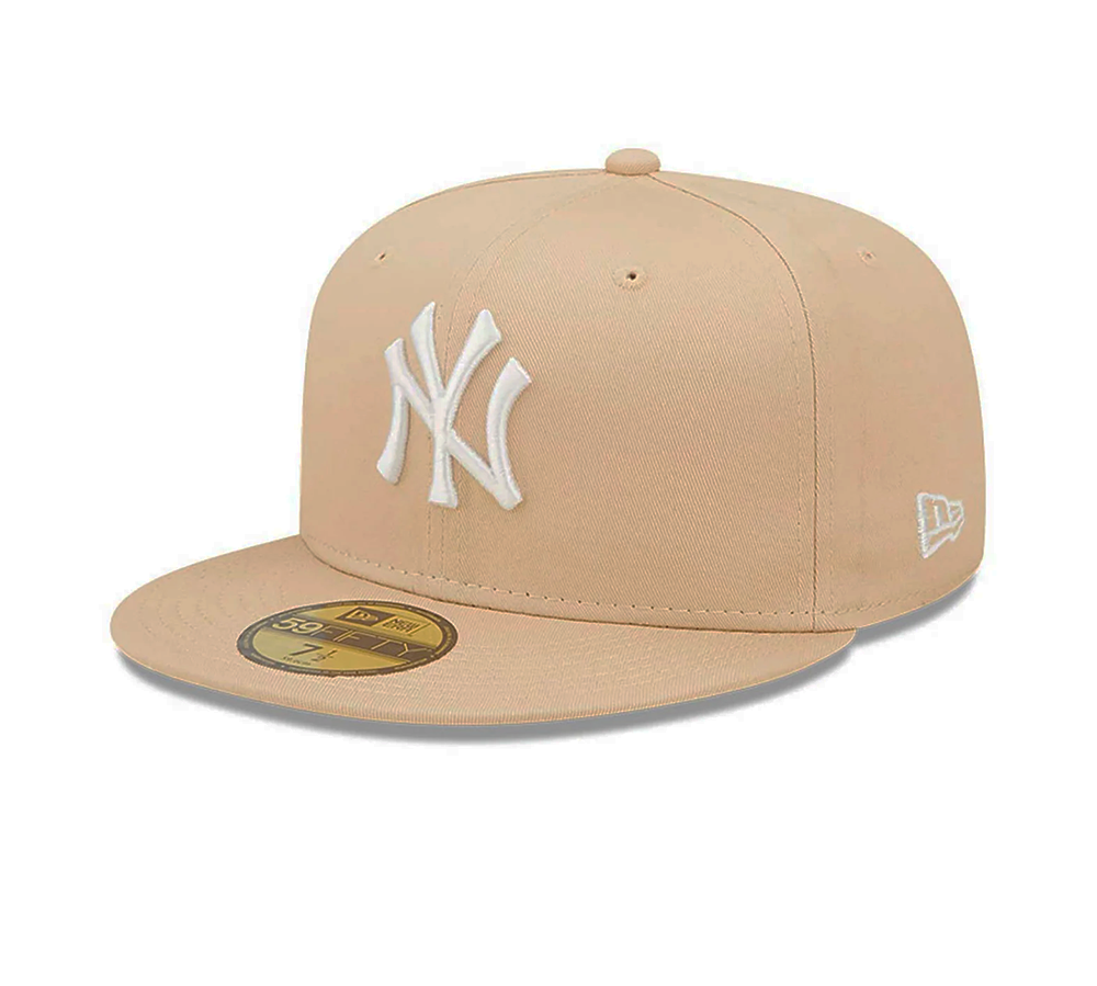 New Era New York Yankees League Essential - Cream / Dark Royal