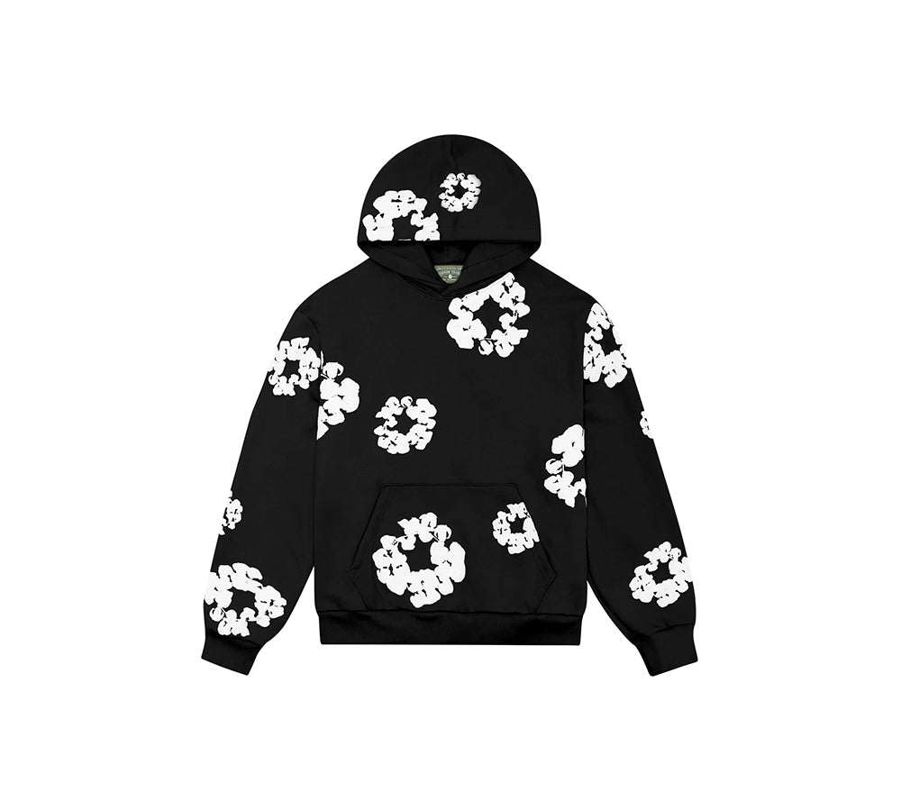 Denim Tears The Cotton Wreath Set - Black (Sweatshirt + Sweatpants)