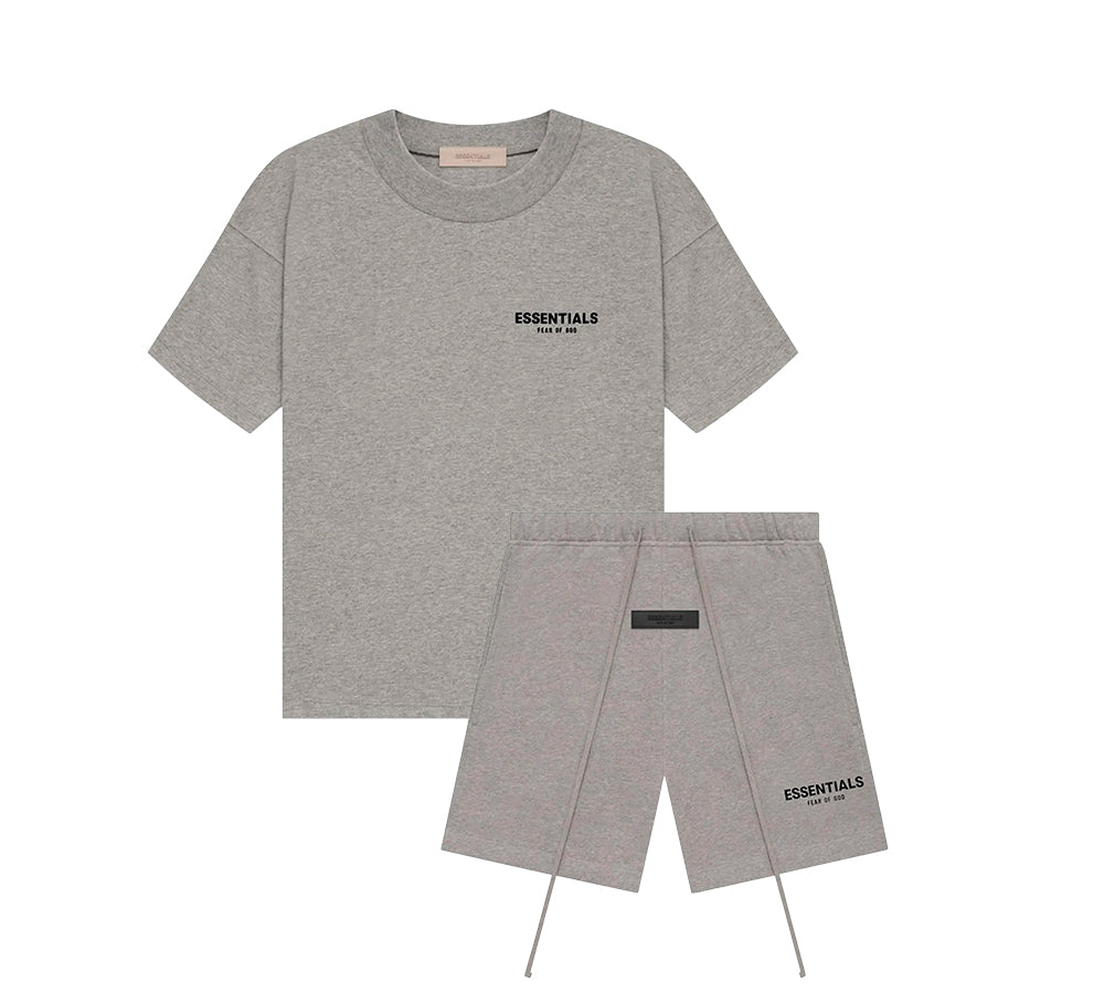 Fear of God Essentials - Dark Oatmeal Set (T-Shirt+Calções)