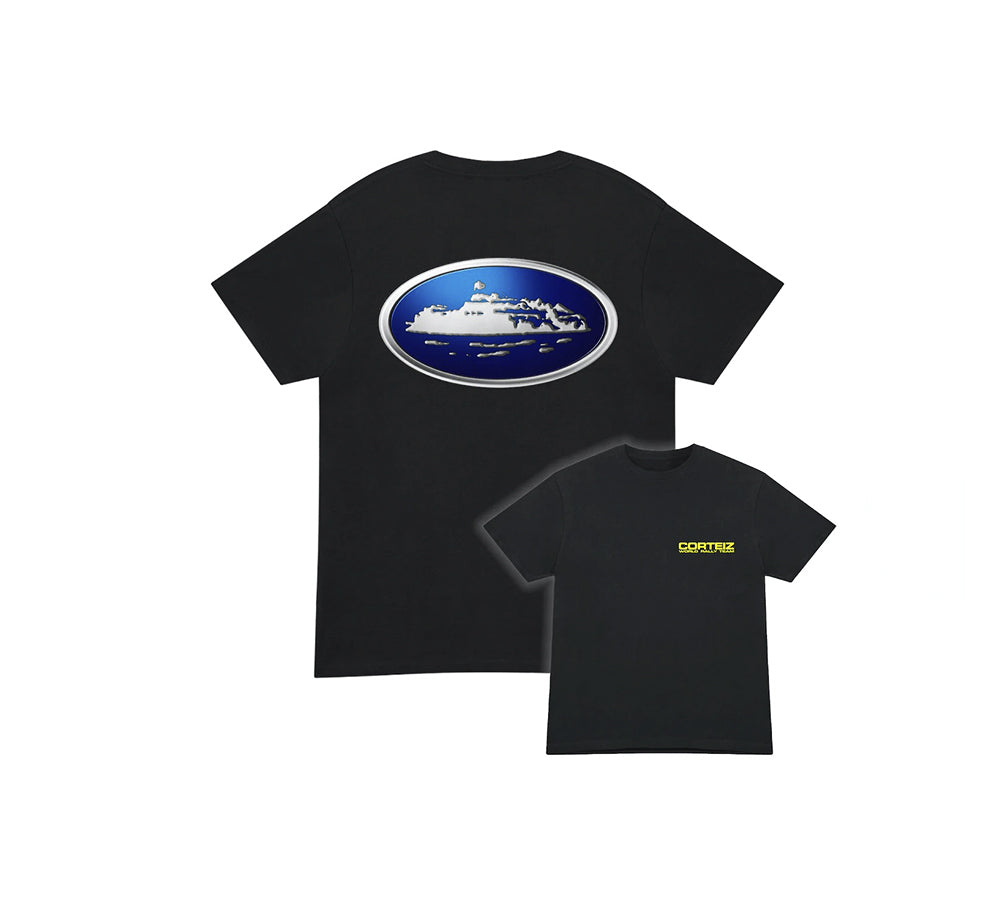 Corteiz Alcatraz World Rally T-shirt - Black