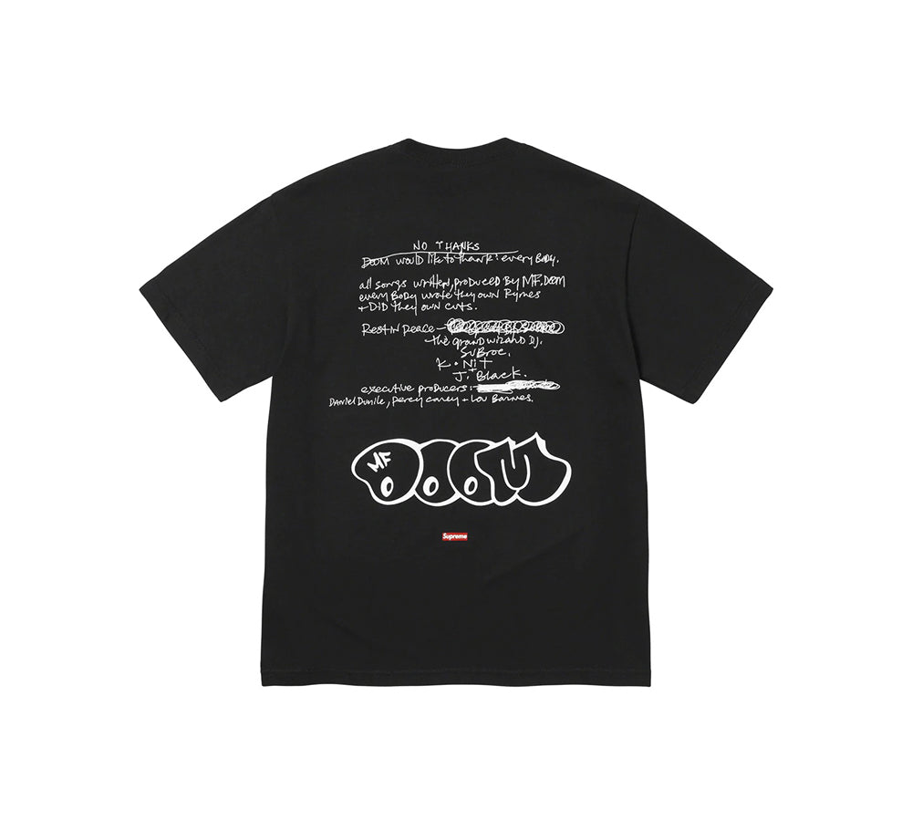 Supreme MF DOOM T-shirt - Black